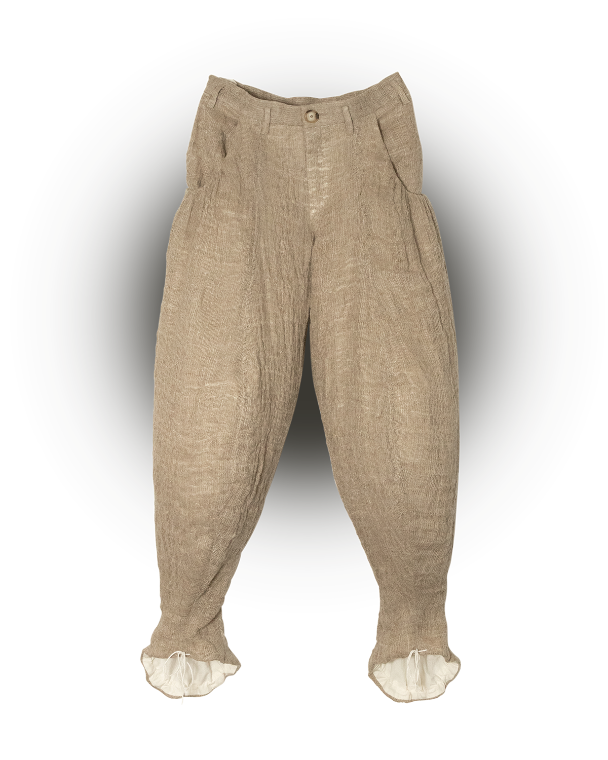 Pantalones con jarrón al revés