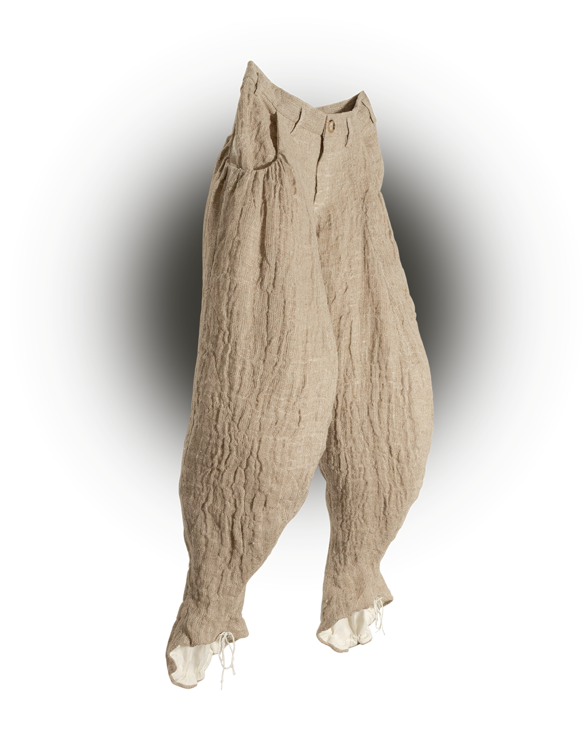 Pantalones con jarrón al revés