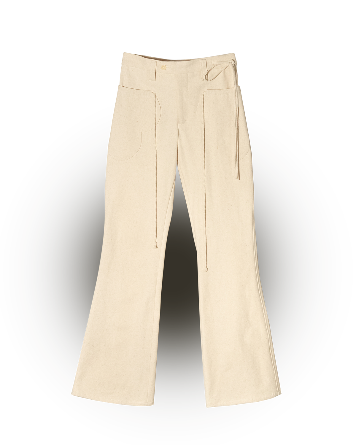 Pantalones de corte acampanado con parches Fafa