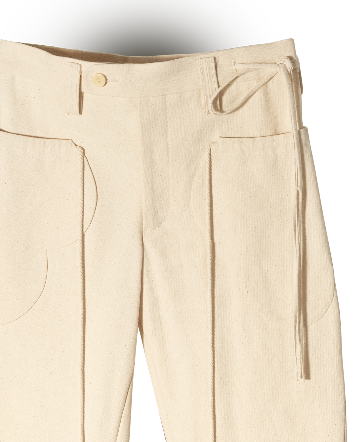 Pantalones de corte acampanado con parches Fafa