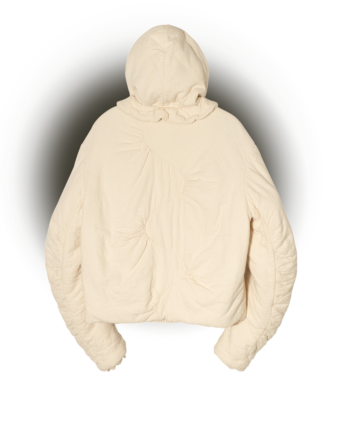 Chaqueta con capucha y mangas dobladas de Backwaves