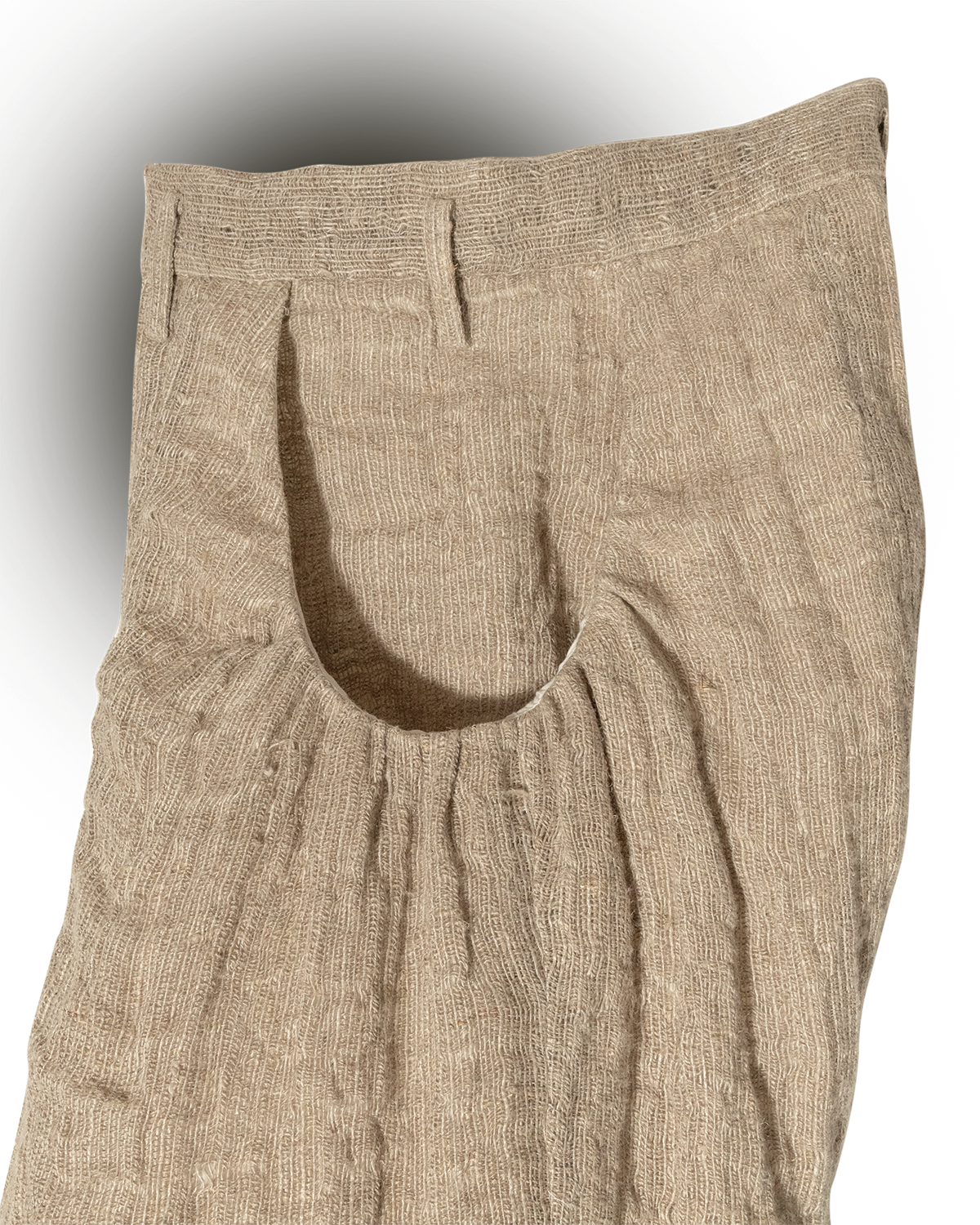 Pantalones con jarrón al revés