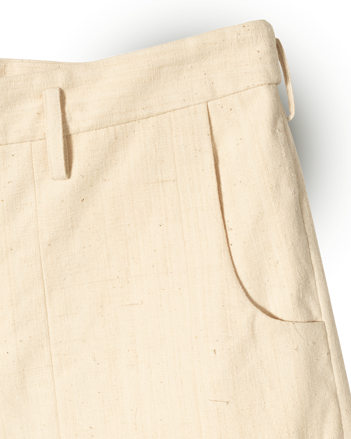 Pantalones cortos de rayas con pétalos