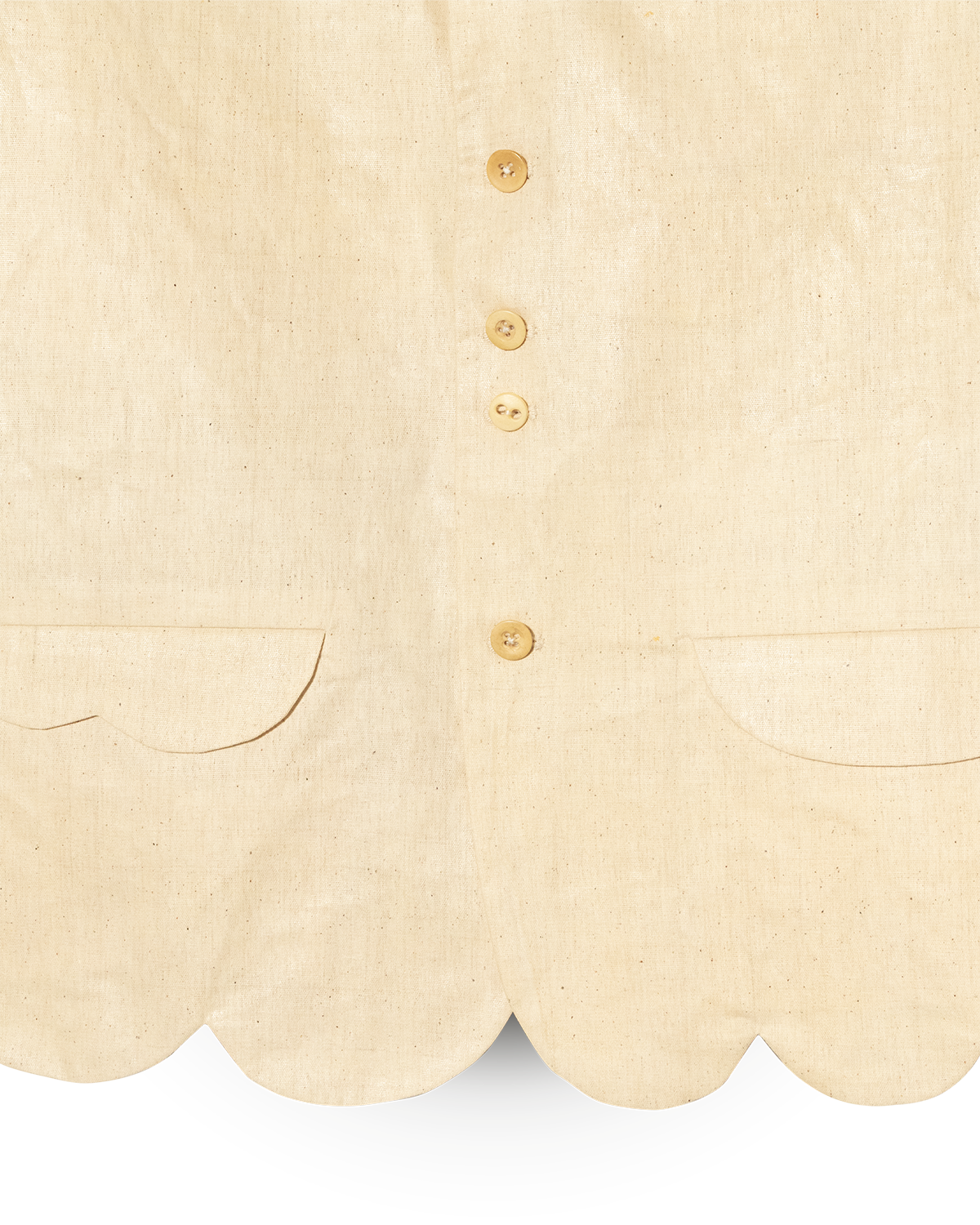 Chaqueta de traje color blanco huevo con solapas equivocadas (2023)