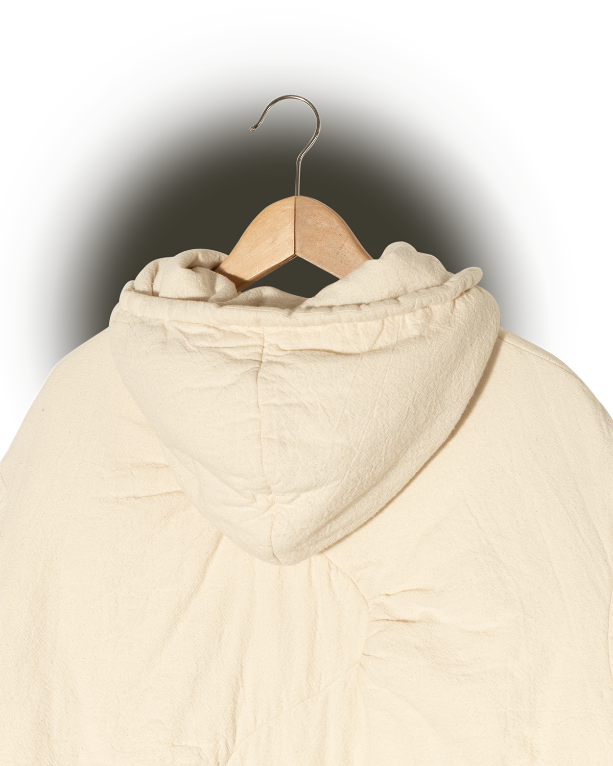 Chaqueta con capucha y mangas dobladas de Backwaves