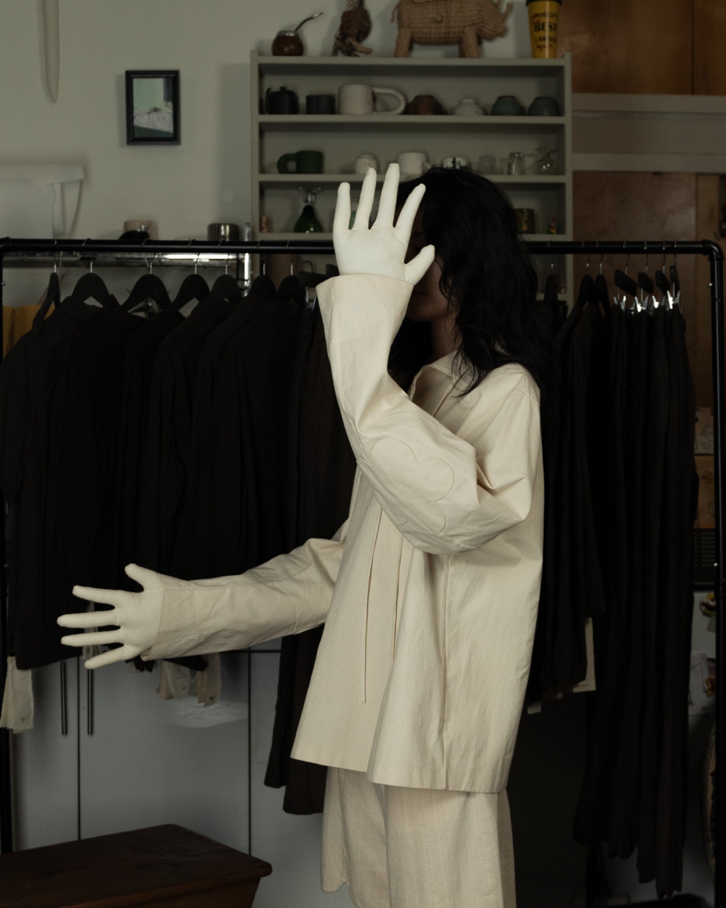 Jersey con brazos doblados