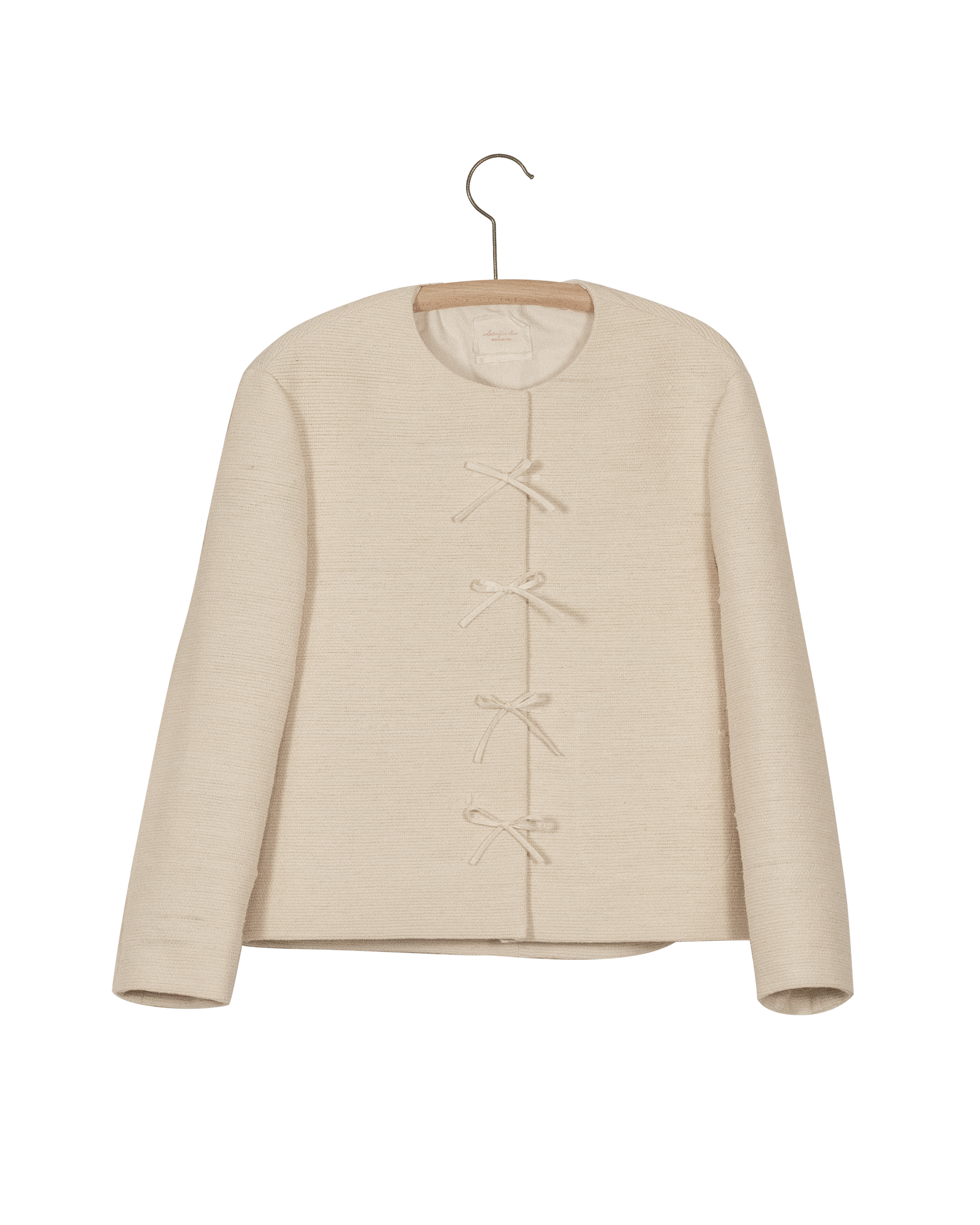 Chaqueta de armadura de algodón tejida a mano