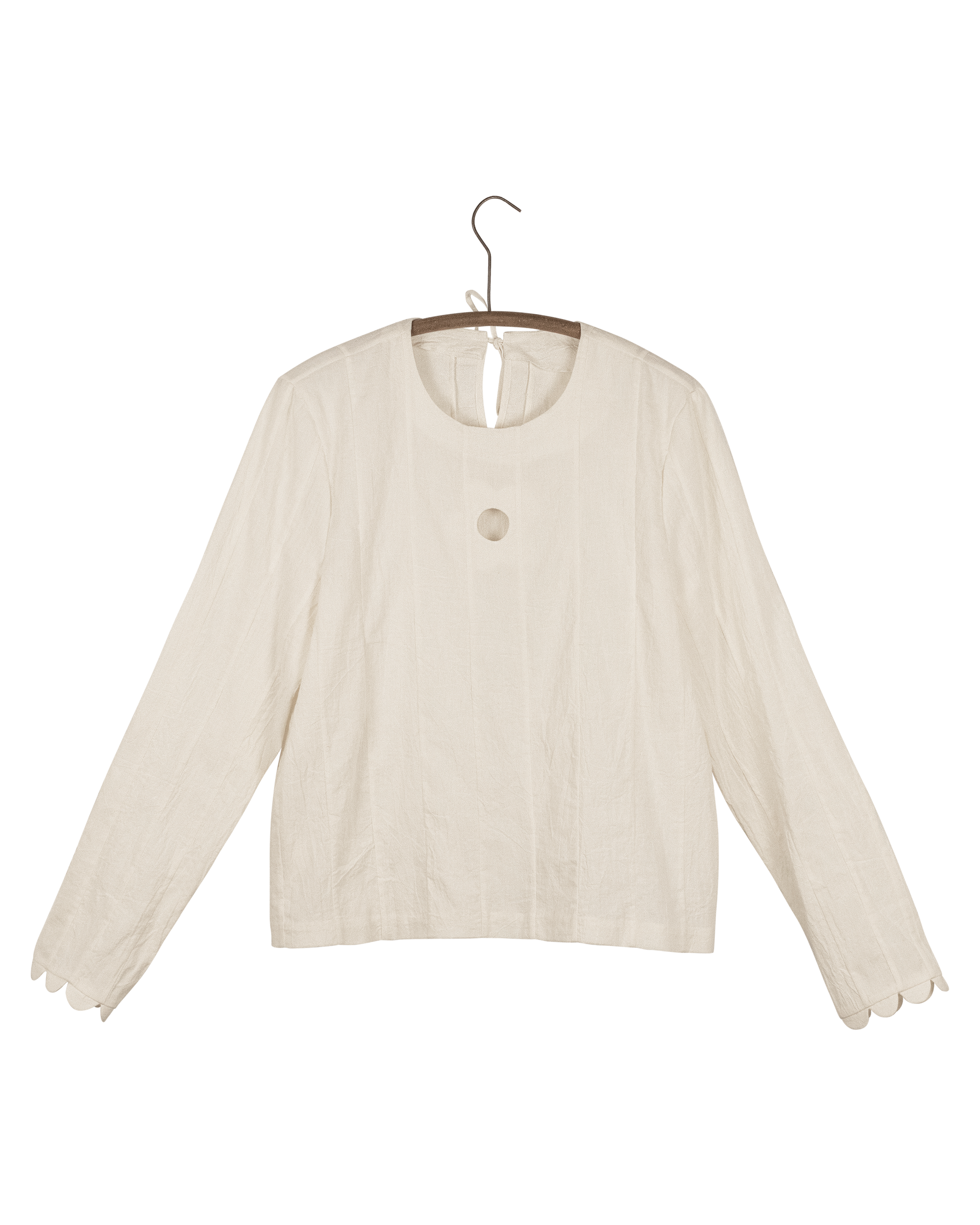 Camiseta de manga larga con tiras de algodón Hidden Fafa