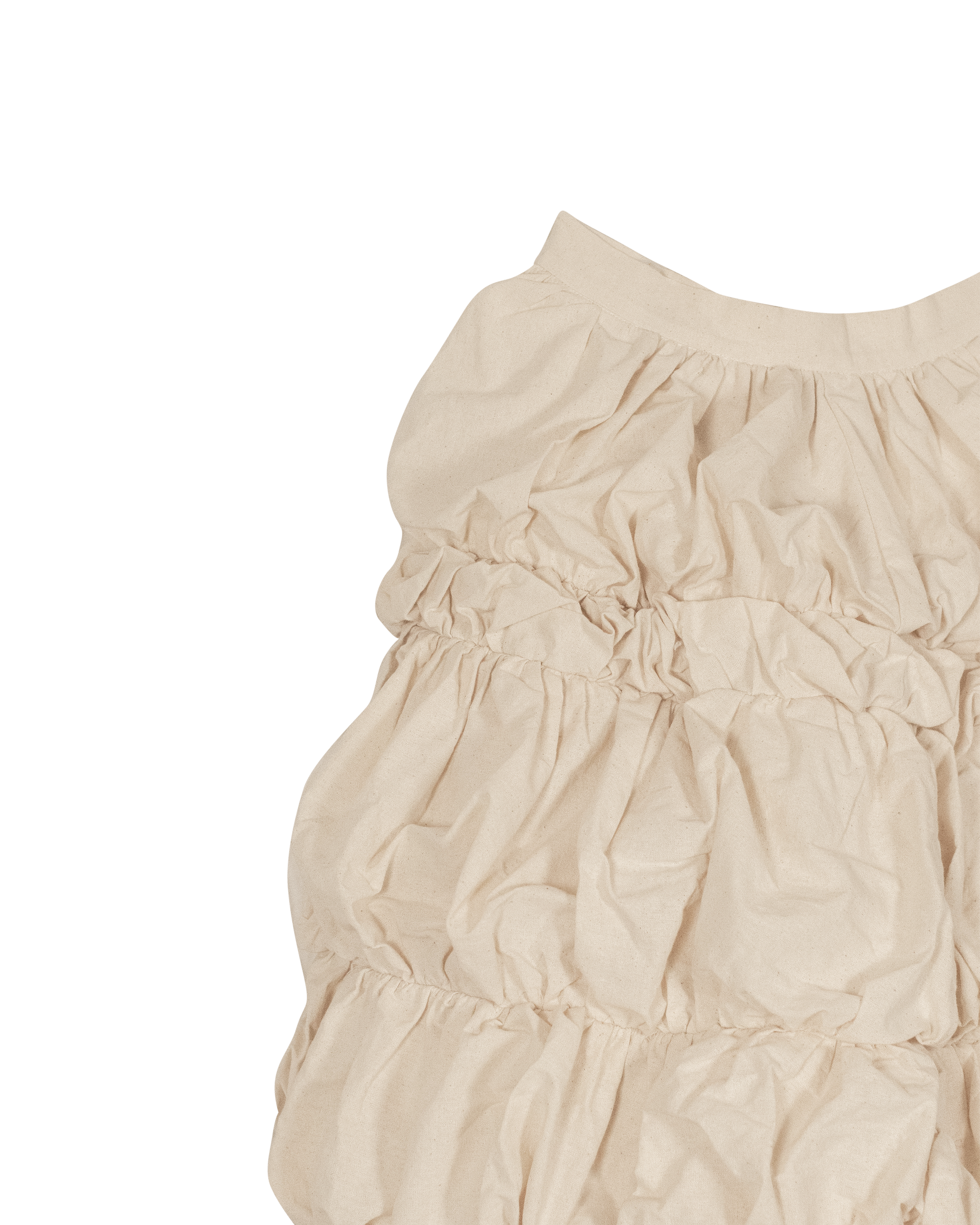 Ruffled Vase Midi Skirt