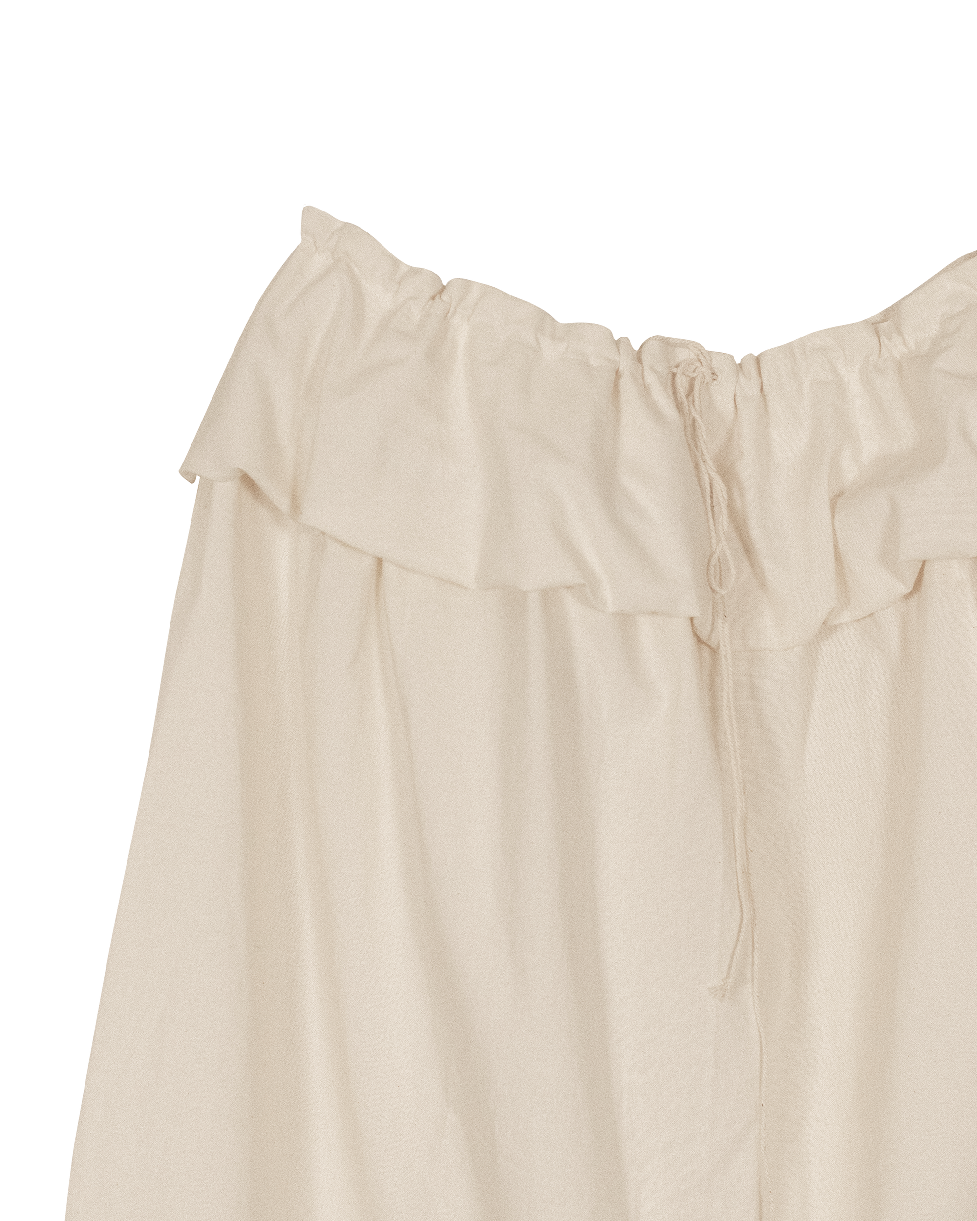 Falda midi con cintura holgada