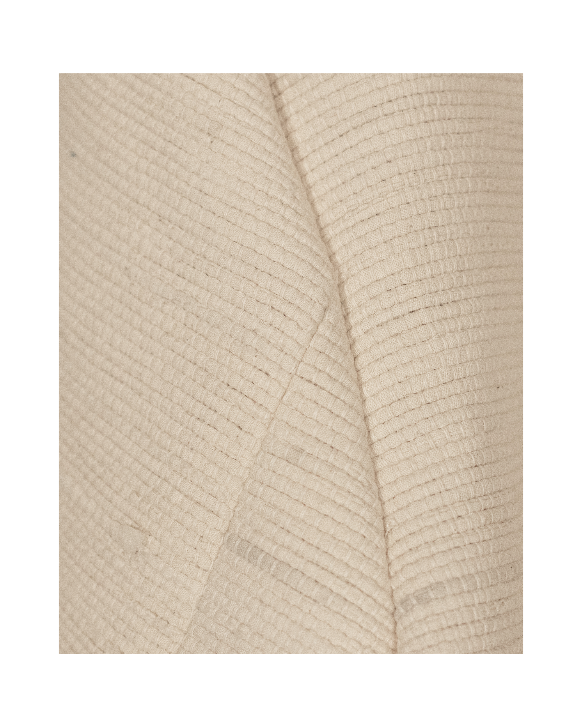 Chaqueta de armadura de algodón tejida a mano