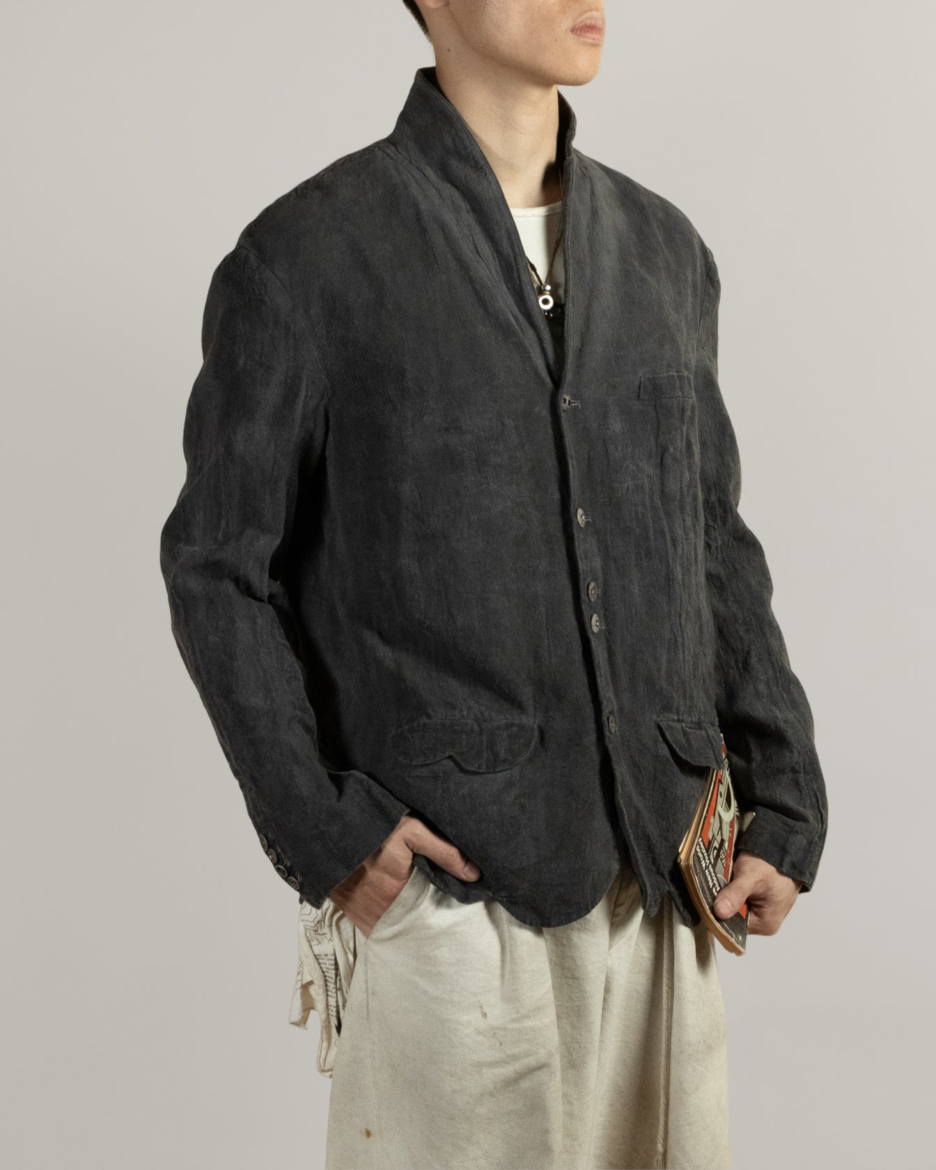 Plain “Wrong Lapel” Suit Jacket (2023) AoS08