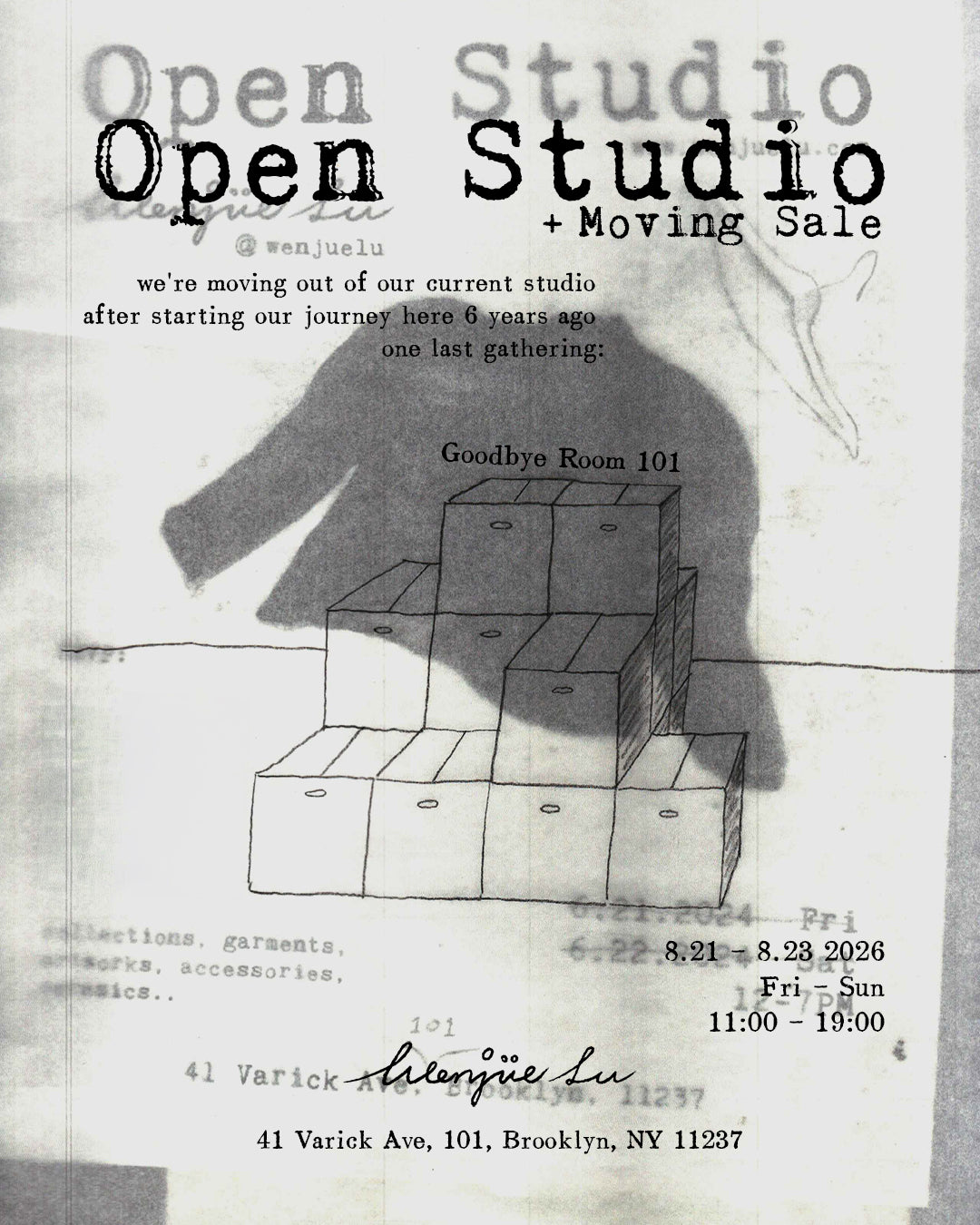 08/21-08/23 NYC Open Studio - Goodbye Room 101