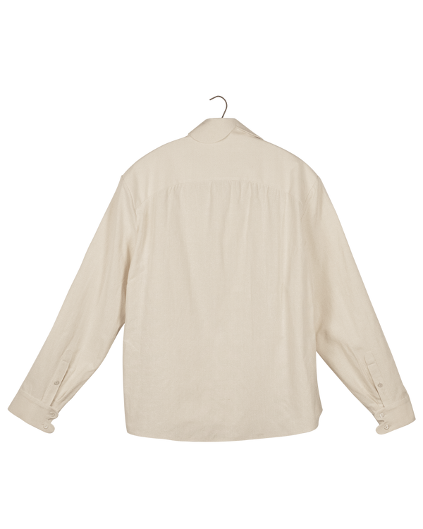 Fafa Collar Ahimsa Silk Shirt w/ moon pocket