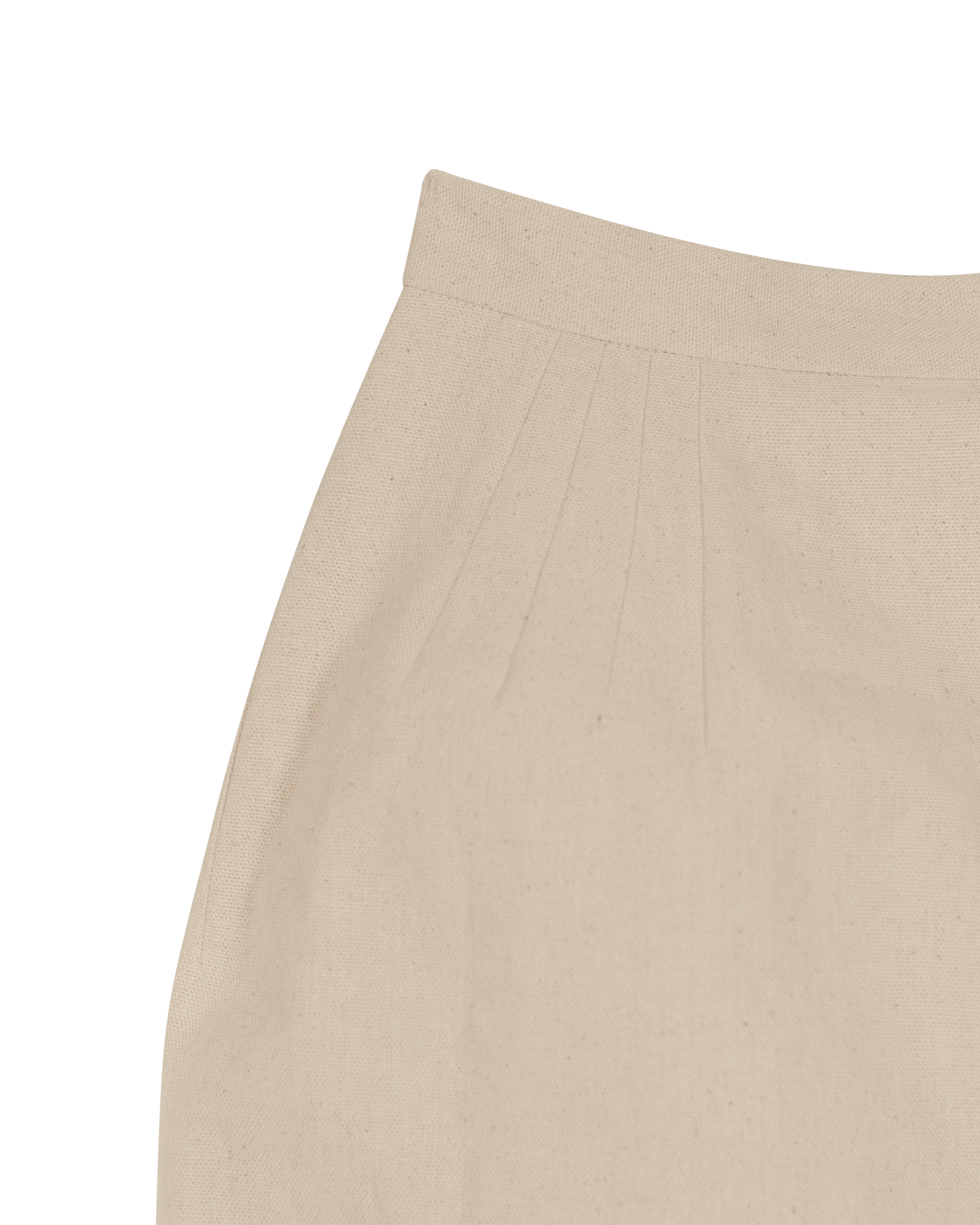 Two-ply Back Split Pencil Skirt