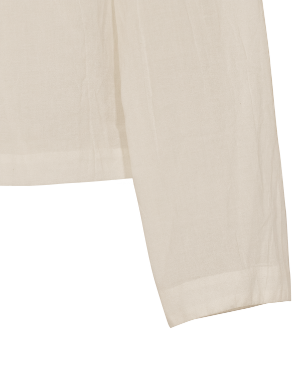 Woven Cotton Long Sleeve T